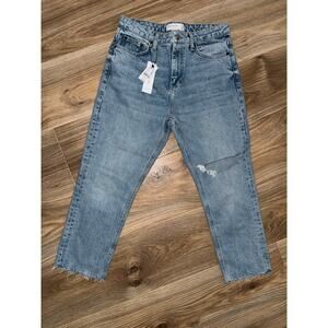 Topshop high waisted straight leg jeans - size 30x30